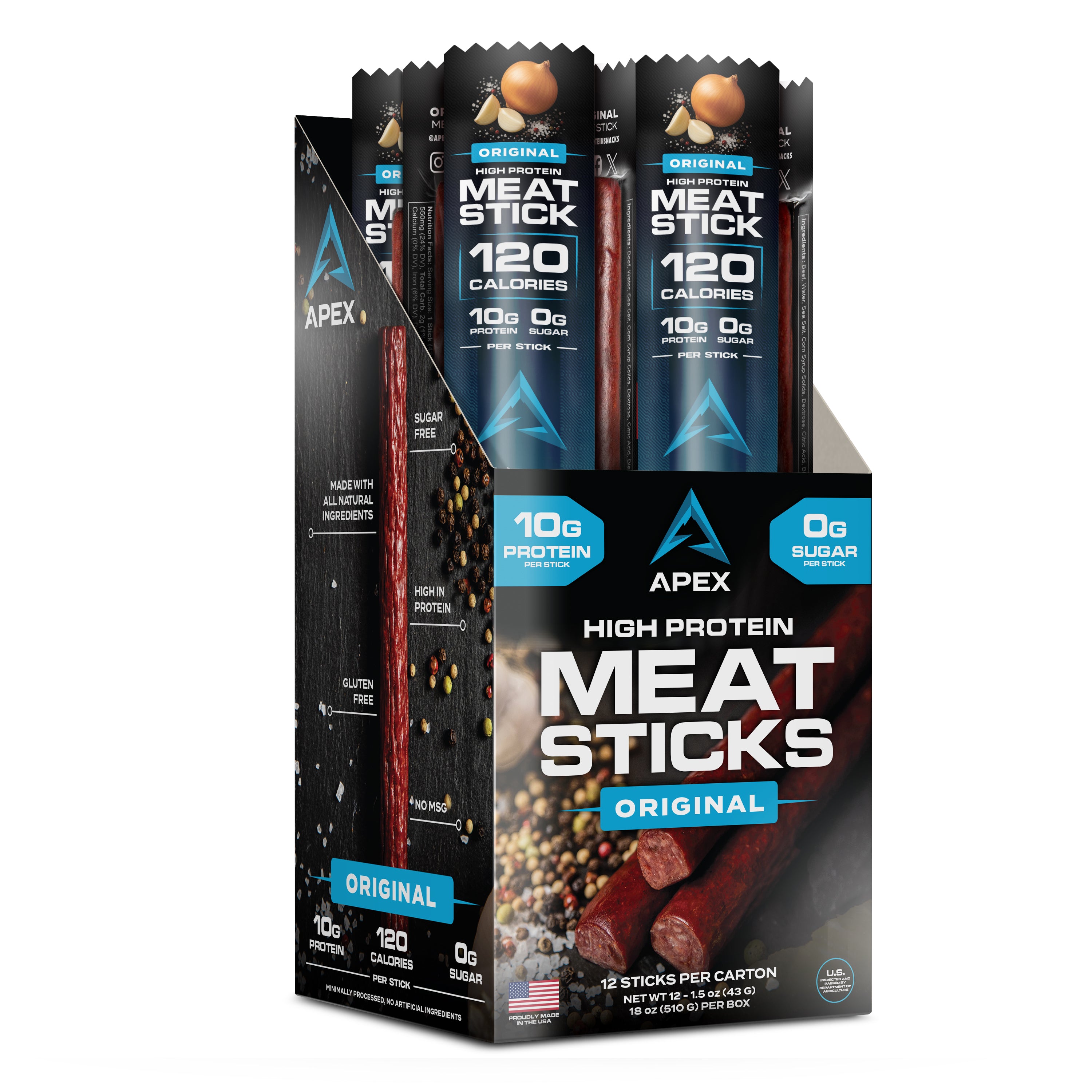 High Protein Meat Sticks (12 Ct)