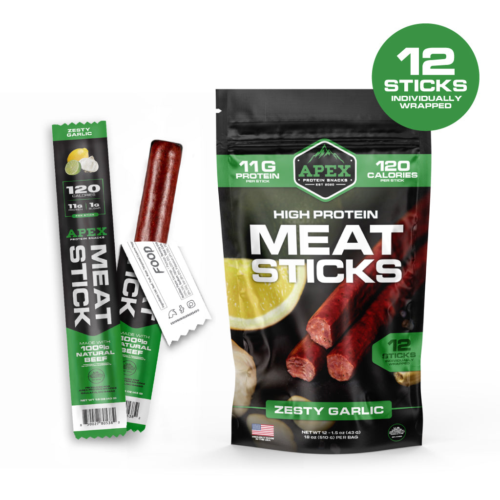 Protein Meat Sticks | Zesty Garlic