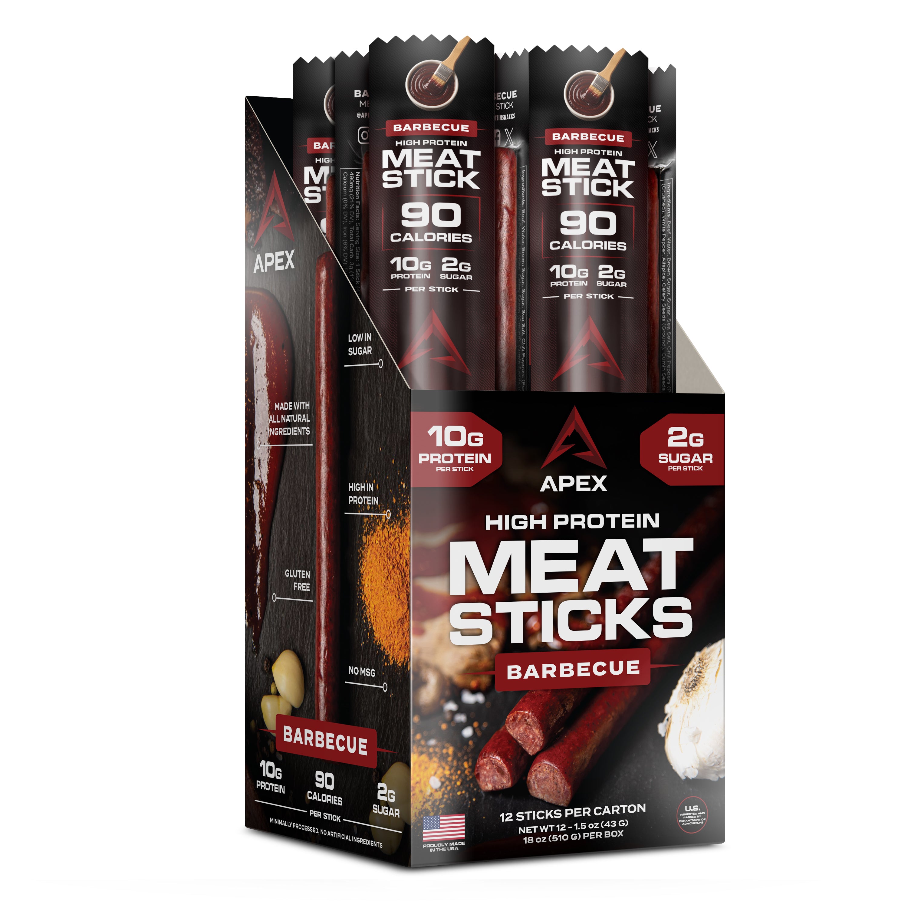 High Protein Meat Sticks (12 Ct)