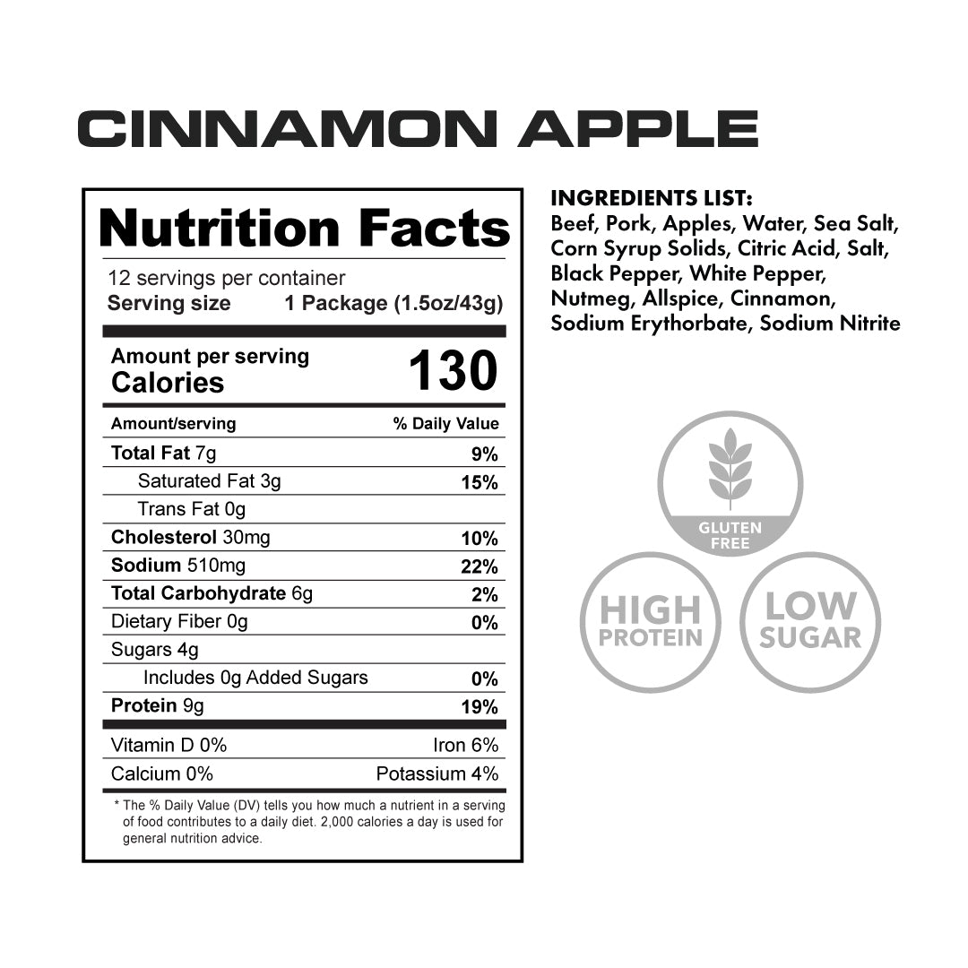 cinnamon apple apex protein meat snacks