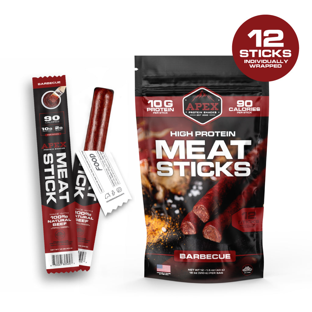 barbecue meat sticks | apex protein snacks