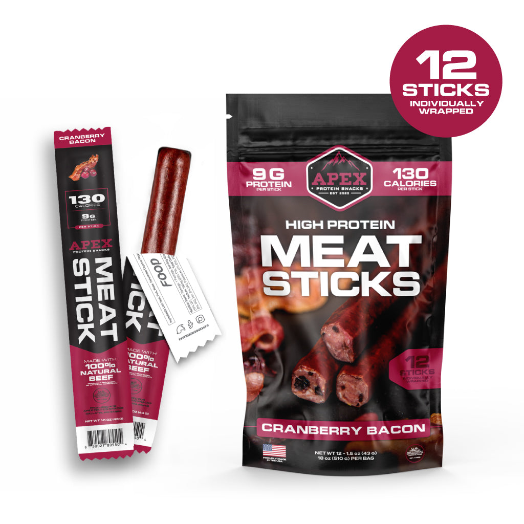 Protein Meat Sticks | Cranberry Bacon