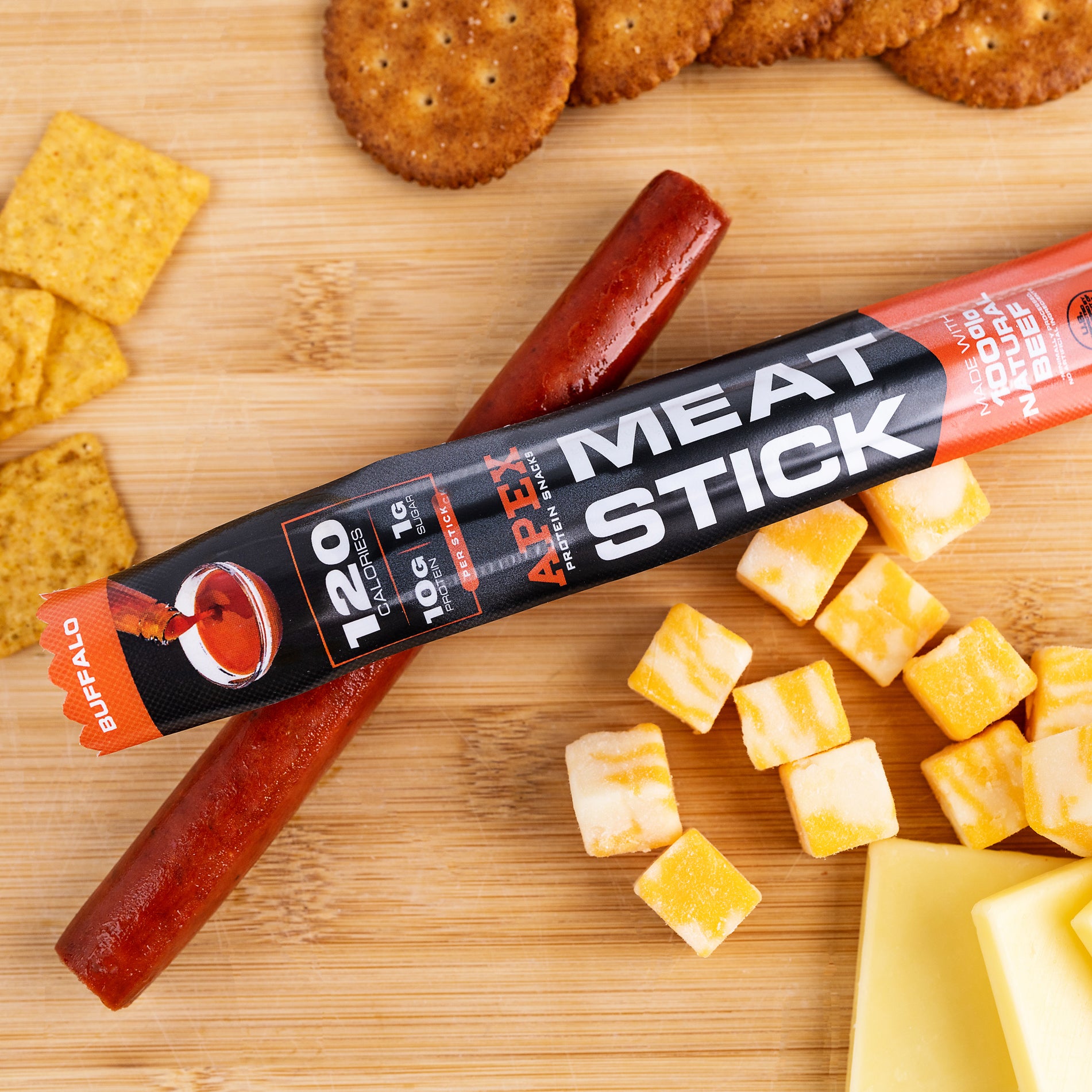 Buffalo flavor meat stick - Apex protein snacks