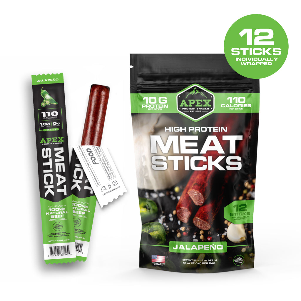 jalapeno meat sticks | apex protein snacks