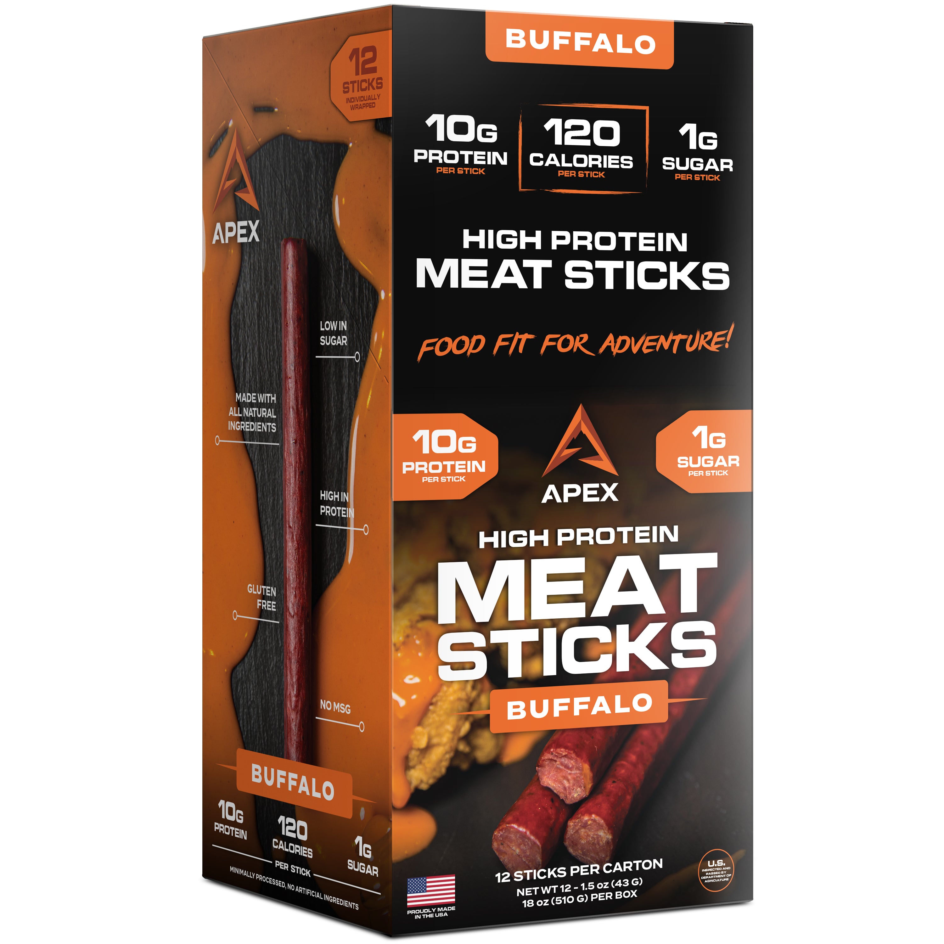 High Protein Meat Sticks (12 Ct)
