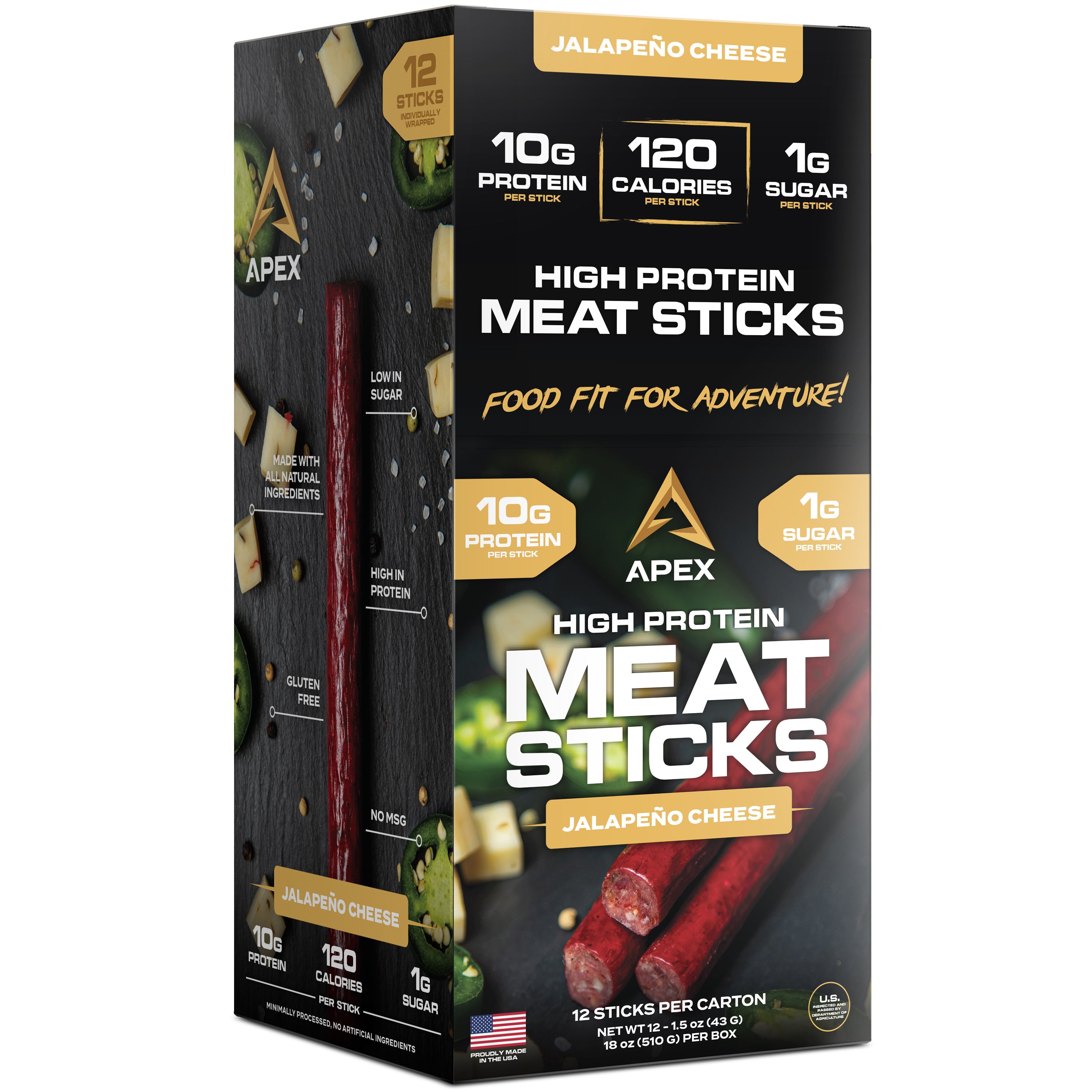 High Protein Meat Sticks (12 Ct)