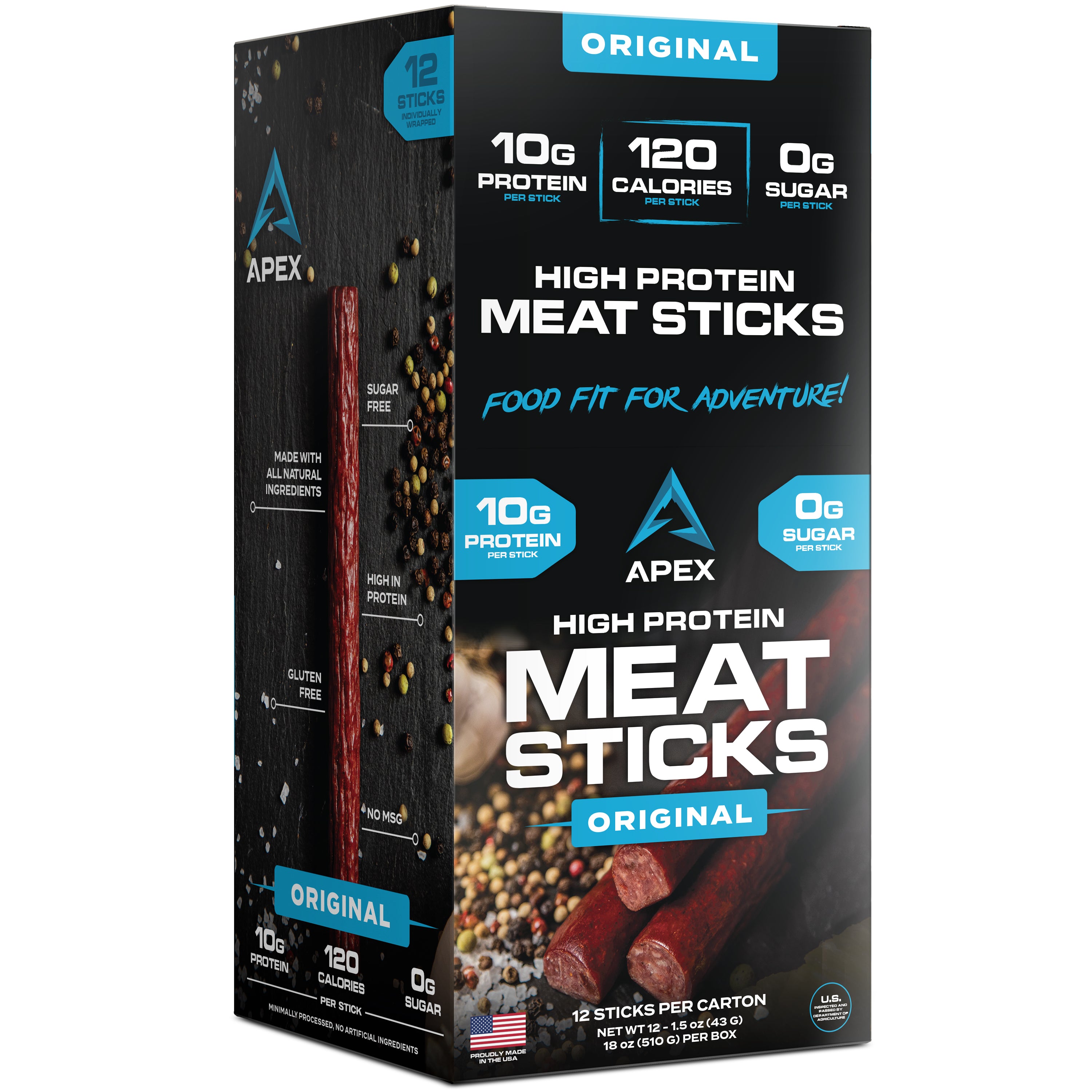 High Protein Meat Sticks (12 Ct)