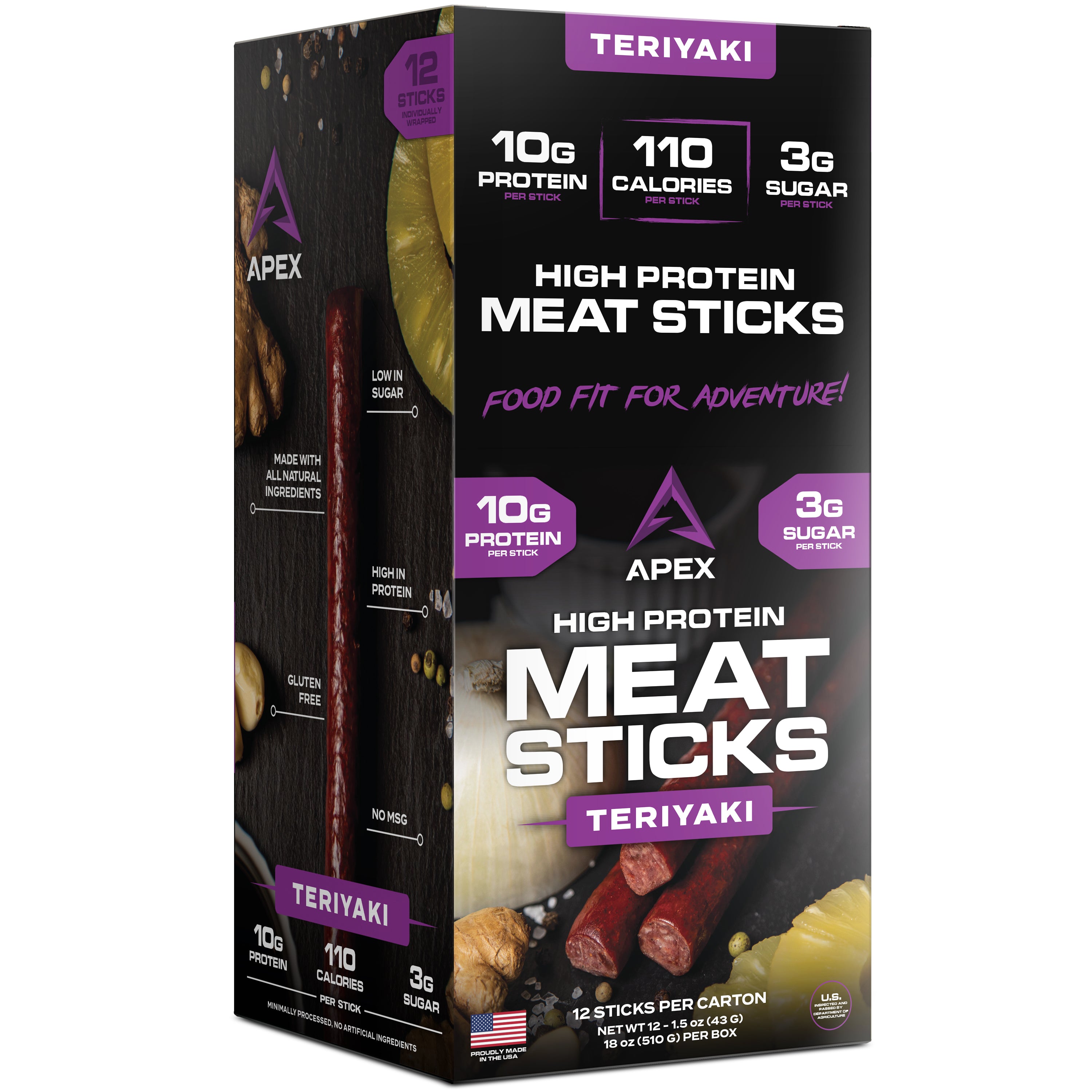 High Protein Meat Sticks (12 Ct)