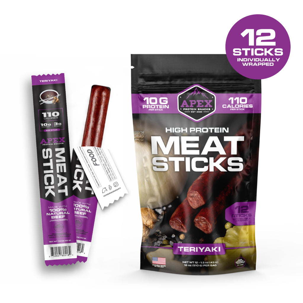 Teriyaki Protein Meat Sticks | Apex Protein Snacks