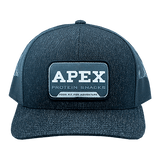 Black Pacific Apex Grey Patch Hat- front