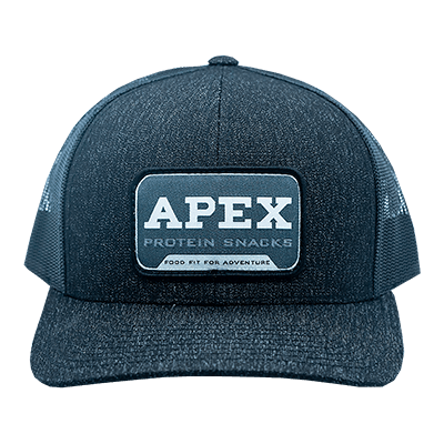 Black Pacific Apex Grey Patch Hat- front