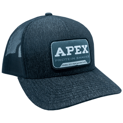 Black Pacific Apex Grey Patch Hat -side