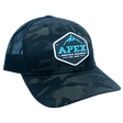Blue Apex PVC Patch Hat - Side