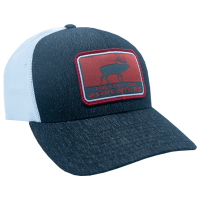 Grey Pacific Red Food Fit For Adventure Patch Hat - Side